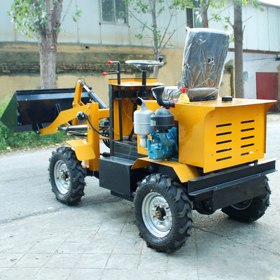 Electric Start 1000kg Hydraulic Backhoe Loader Mini Front End Loader With Back Hoe
