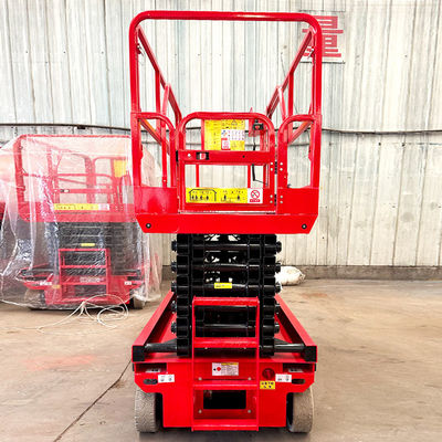 Battery Powered Aerial Work Platform with Drive Motor and 320kg Rated Loading Capacity