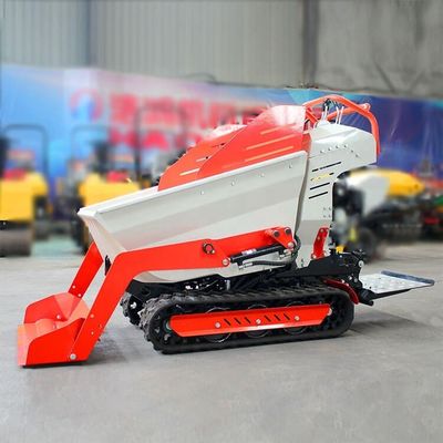 270L Bucket Capacity Hydraulic Concrete Self Load Tracked Rubber Track Crawler Mini Dumper