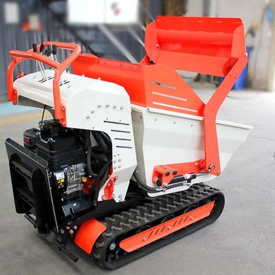 800kg Load Capacity Mini Crawler Dumper with 6.5HP Engine and Hydraulic Flow 28.8 L