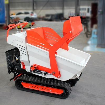 800kg Load Capacity Mini Crawler Dumper with 6.5HP Engine and Hydraulic Flow 28.8 L