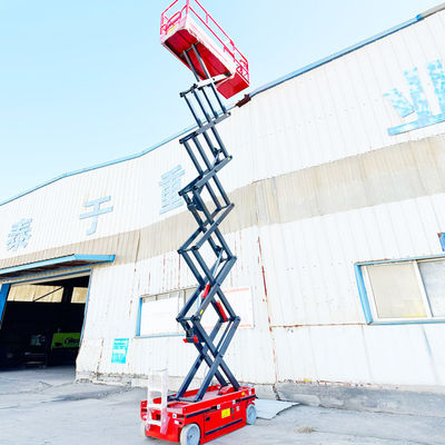 320kg Rated Loading Capacity Tracked Driven Crawler Scissor Lift for Rough Terrain