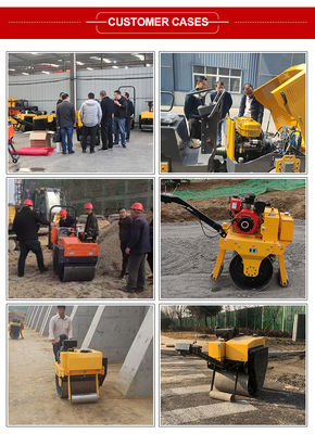 2.5L Fuel Tank Capacity Single Wheel Roller for Walk Behind Vibratory Compaction