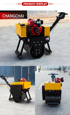 2.5L Fuel Tank Capacity Single Wheel Roller for Walk Behind Vibratory Compaction
