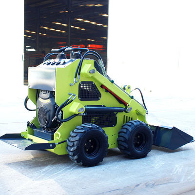 Small Sliding Loaders Mini Skid Steer Loader With Attachments With Working Speed 0-6 km/h