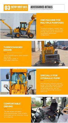 55kw Backhoe Loader with 4x4 Wheel Loader Unmatched Performance and Reliability