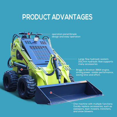 375kg Lifting Force CE Certified Tracked Sliding Loaders with 0.15 M3 Bucket Capacity