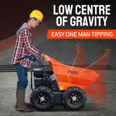 Wheel Barrow Mini Dumper Site Mini Crawler Dumper Loader with 4.1/3600kw/rpm Rated Power