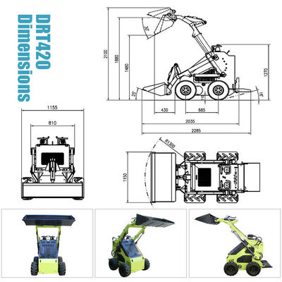 17.1kw Mini Skid Steer Loader The Ideal Solution for Fast and Smooth Operation