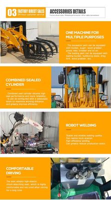 BOXINHUASHENG Hydraulic Pump Loader Backhoe Attachment Front End Loader With Backhoe