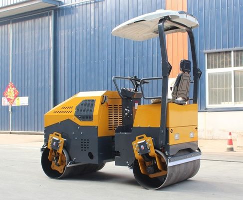 Manufacturing Plant Double Drum Diesel Engine Road Roller with HYDAC Hydraulic Valve