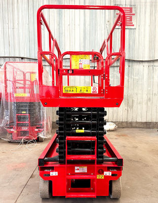 Battery Powered 4-14m Electric Movable Scissors Construction Lift with Hydraulic System