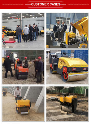 0.5 Ton Mini Road Roller Compactor With EPA Engine Speed 0-4 km/h Forward/Reverse