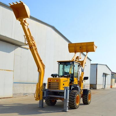 Smallest Electric Wheel Backhoe Loaders with 150 mm Wheel Base Mini Front End Loader