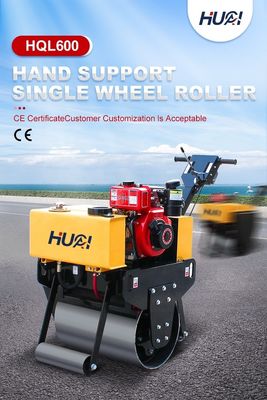 Road Construction Machinery 0.5 Ton Vibration Single Drum Road Roller with EPA Engine