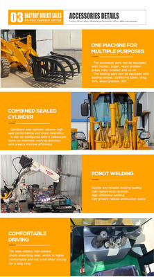 Smallest Electric Wheel Backhoe Loaders with 150 mm Wheel Base Mini Front End Loader