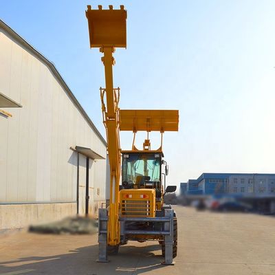 Compact 4x4 Chinese Mini Backhoe Loader with BOXINHUASHENG Hydraulic Pump