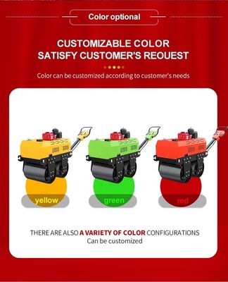 Small Road Roller Vibrator Compactor with 0.5mm Nominal Amplitude and 0-4 km/h Speed
