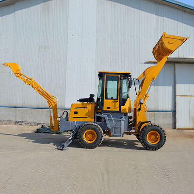 4x4 Mini Backhoe Loader with High Operating Efficiency and BOXINHUASHENG Hydraulic Pump