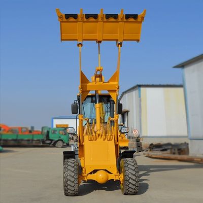 4 Wheel Drive 2 Ton Backhoe Loader with and Min. Turning Radius 000 mm