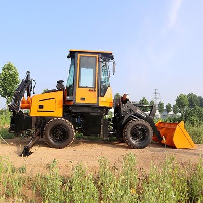 4x4 Attachment Front End Loader With Backhoe Mini Backhoe Loader