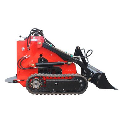 Walk Behind Crawler Mini Skid Steer Loader with Rubber Tracks and 380 Kg Bucket Capacity