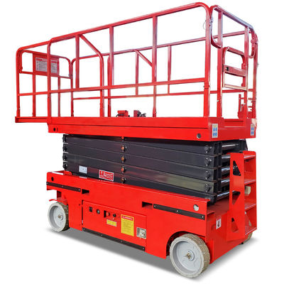 320kg Weight Rough Terrain Scissor Lift Platform With High Operating Efficiency Made