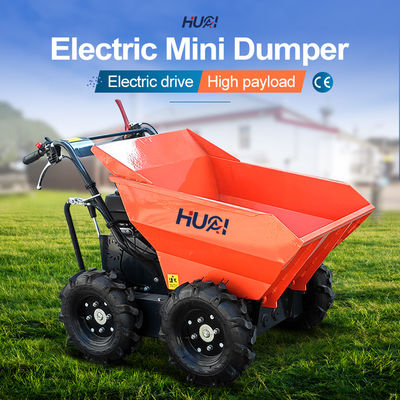 Hand Pull Rope Recoil Start Mini Dumper Truck with Petrol Engine Power and 125L Bucket