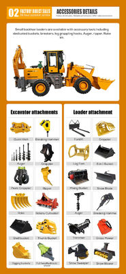Construction Work Backhoe Loader HQ-WZ-25-30 with Small Size and Professional Design
