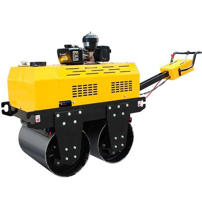 Mini 0.5 Ton Double Drum Vibrating Road Roller Compactor with Kawasaki Hydraulic Pump