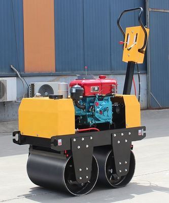 Mini 0.5 Ton Double Drum Vibrating Road Roller Compactor with Kawasaki Hydraulic Pump