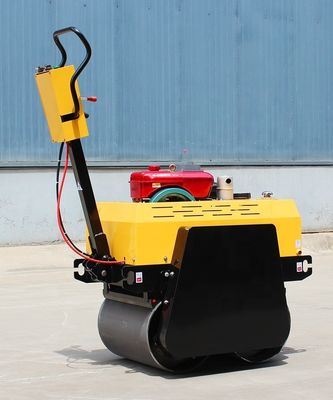 Mini 0.5 Ton Double Drum Vibrating Road Roller Compactor with Kawasaki Hydraulic Pump