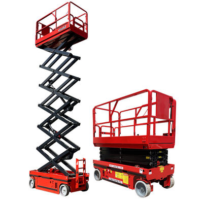 12m 320kg Self-Propelled Scissor Lift for Green House Construction Aerial Work Platform