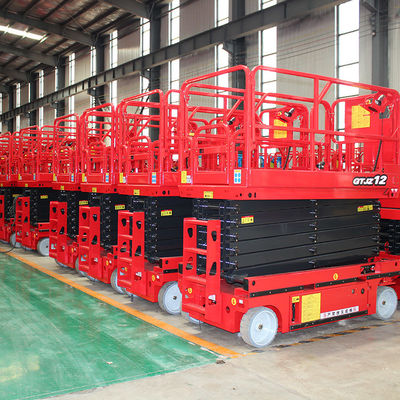 12m 320kg Self-Propelled Scissor Lift for Green House Construction Aerial Work Platform