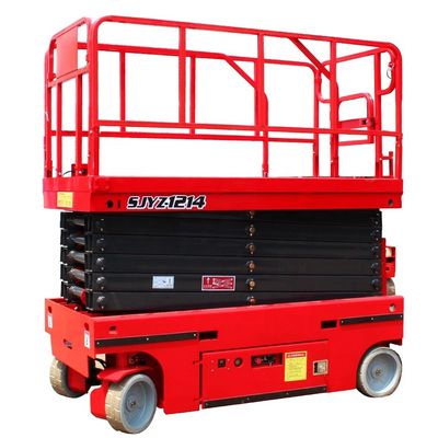 48V/4.5kw Motor Power 320kg Rated Load Hydraulic Wheel Mobile Scissor Lift Platform
