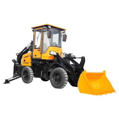 Gradeability 30° HQ-WZ-8-12 Construction Mini Loader Backhoe Loader With Backhoe