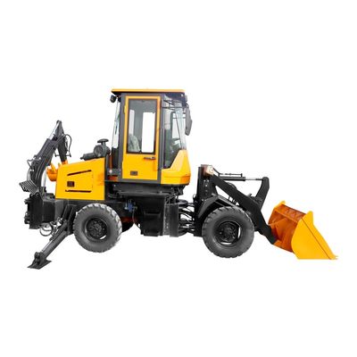 Gradeability 30° HQ-WZ-8-12 Construction Mini Loader Backhoe Loader With Backhoe
