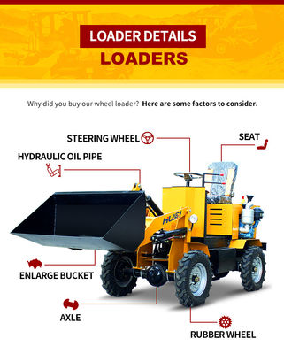 BOXINHUASHENG Hydraulic Pump 400KG Mini Loader for Energy Mining Applications