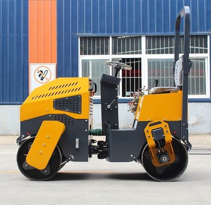 Mini Vibratory Double Drum 2 Ton 1 Ton Road Roller Compactor Walking Speed 0-6km/h
