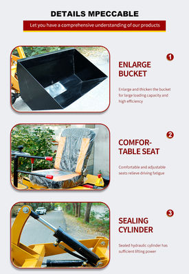Small Size Mini Bucket Loader 300kg 400kg for Easy Operation and Material Handling