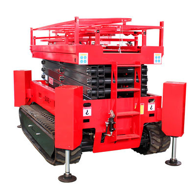 6m 8m 10m 12m Hydraulic Aerial Work Platform With Telescopic Arm Wheel Spider Type