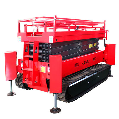 6m 8m 10m 12m Hydraulic Aerial Work Platform With Telescopic Arm Wheel Spider Type