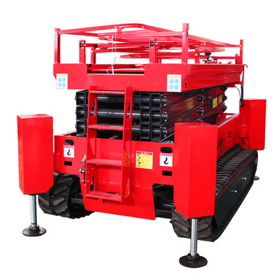 6m 8m 10m 12m Hydraulic Aerial Work Platform With Telescopic Arm Wheel Spider Type
