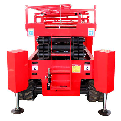 6m 8m 10m 12m Hydraulic Aerial Work Platform With Telescopic Arm Wheel Spider Type