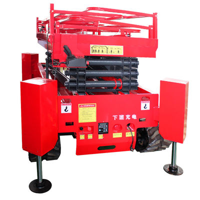 6m 8m 10m 12m Hydraulic Aerial Work Platform With Telescopic Arm Wheel Spider Type