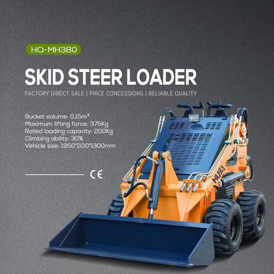 EPA Approved Mini Skid Steer Loader for Construction Works MOOG Hydraulic Cylinder