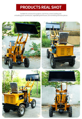Small Farming 850 kg Electric Mini Front End Compact Battery Wheel Loader with Affordable