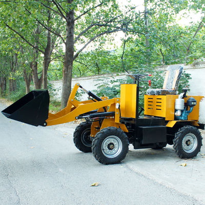 Electric Start 1000kg Hydraulic Backhoe Loader Mini Front End Loader With Back Hoe