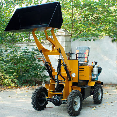 Electric Start 1000kg Hydraulic Backhoe Loader Mini Front End Loader With Back Hoe