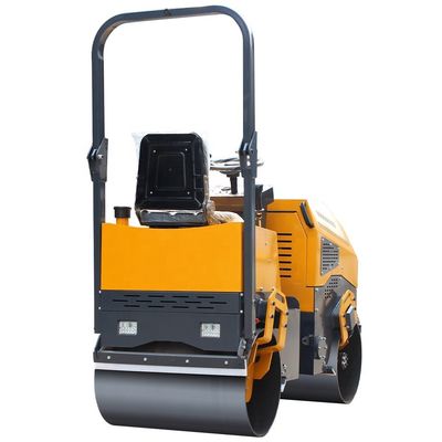 1 Ton Mini Vibratory Roller Fuel Tank Capacity 5.5L Small Double Drum Road Roller
